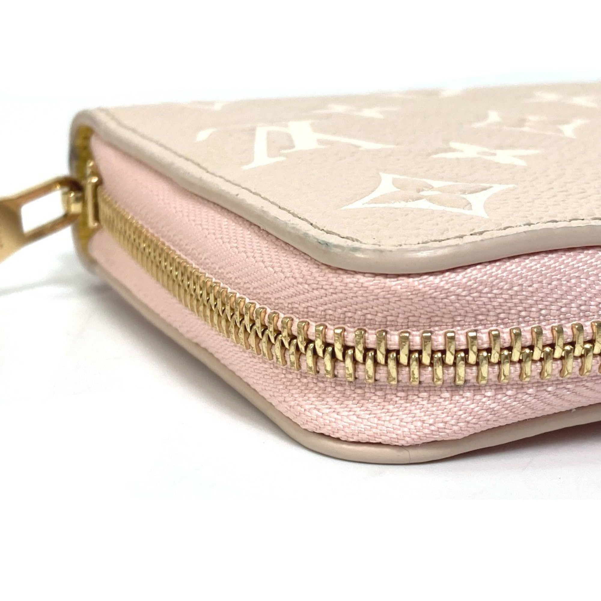 Louis Vuitton Monogram Empreinte Beige Pink Monogram Empreinte Long Wallet