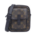 Louis Vuitton Black Brown Marron Coated Canvas Shoulder Bag