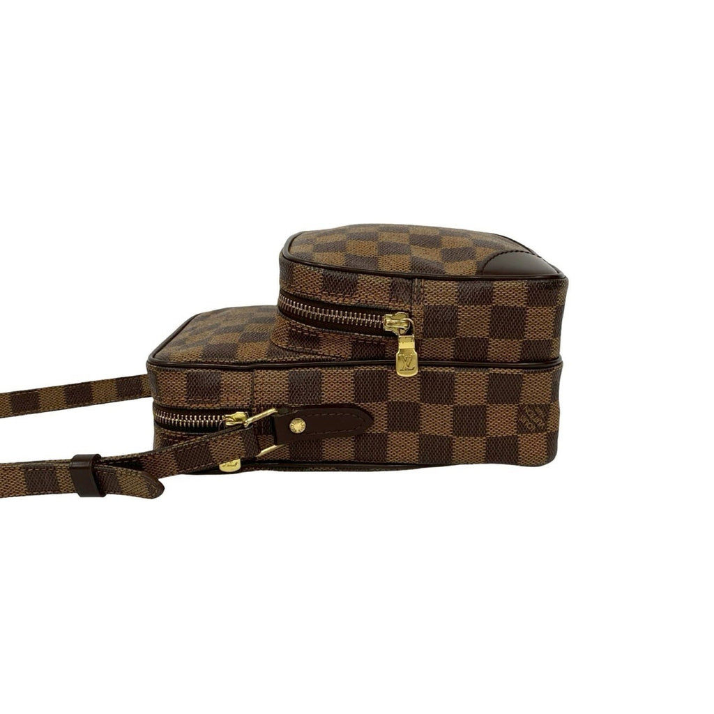 Louis Vuitton Brown Leather Pvc Pochette Shoulder Bag