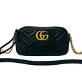 Gucci Black Leather Pochette Shoulder Bag (Pre-Owned)