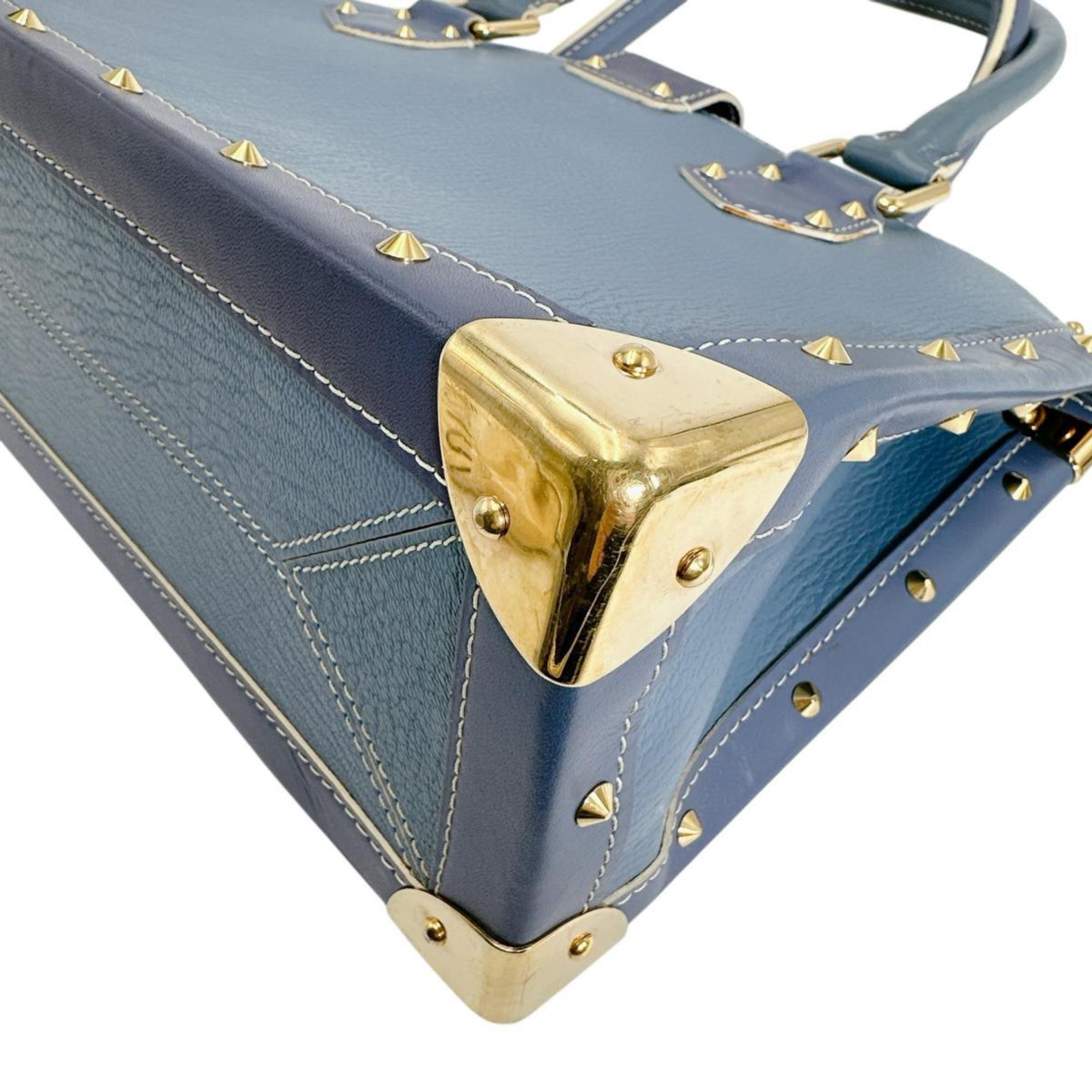 Louis Vuitton Blue Leather Handbag