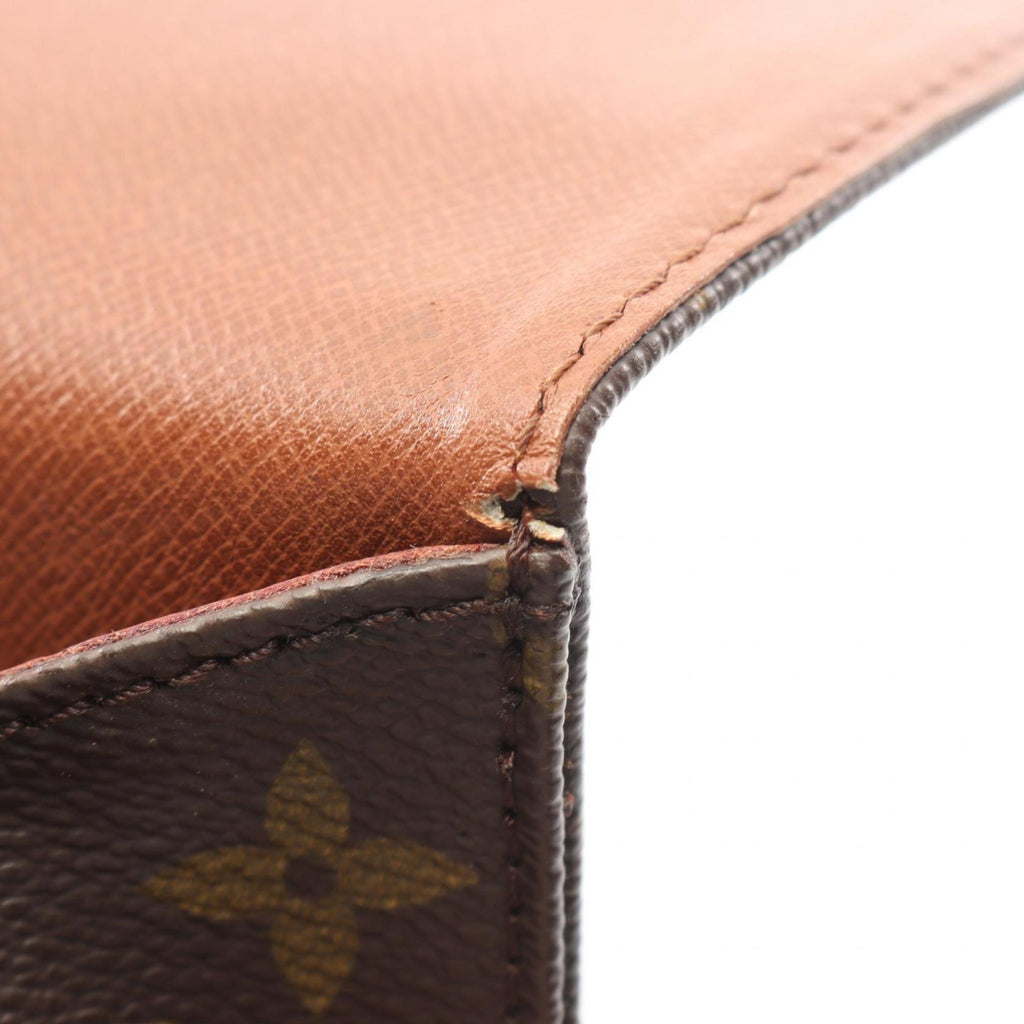 Louis Vuitton Brown Monogram Coated Canvas Leather Handbag Shoulder Bag