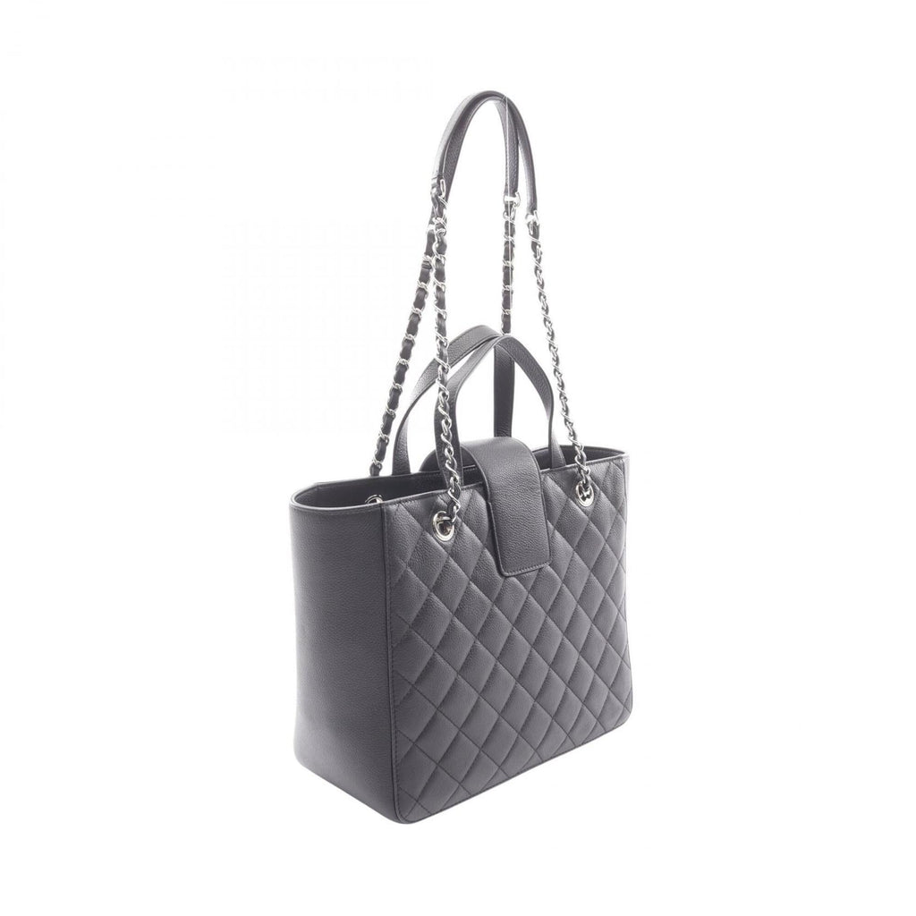Chanel Black Leather Handbag Shoulder Bag