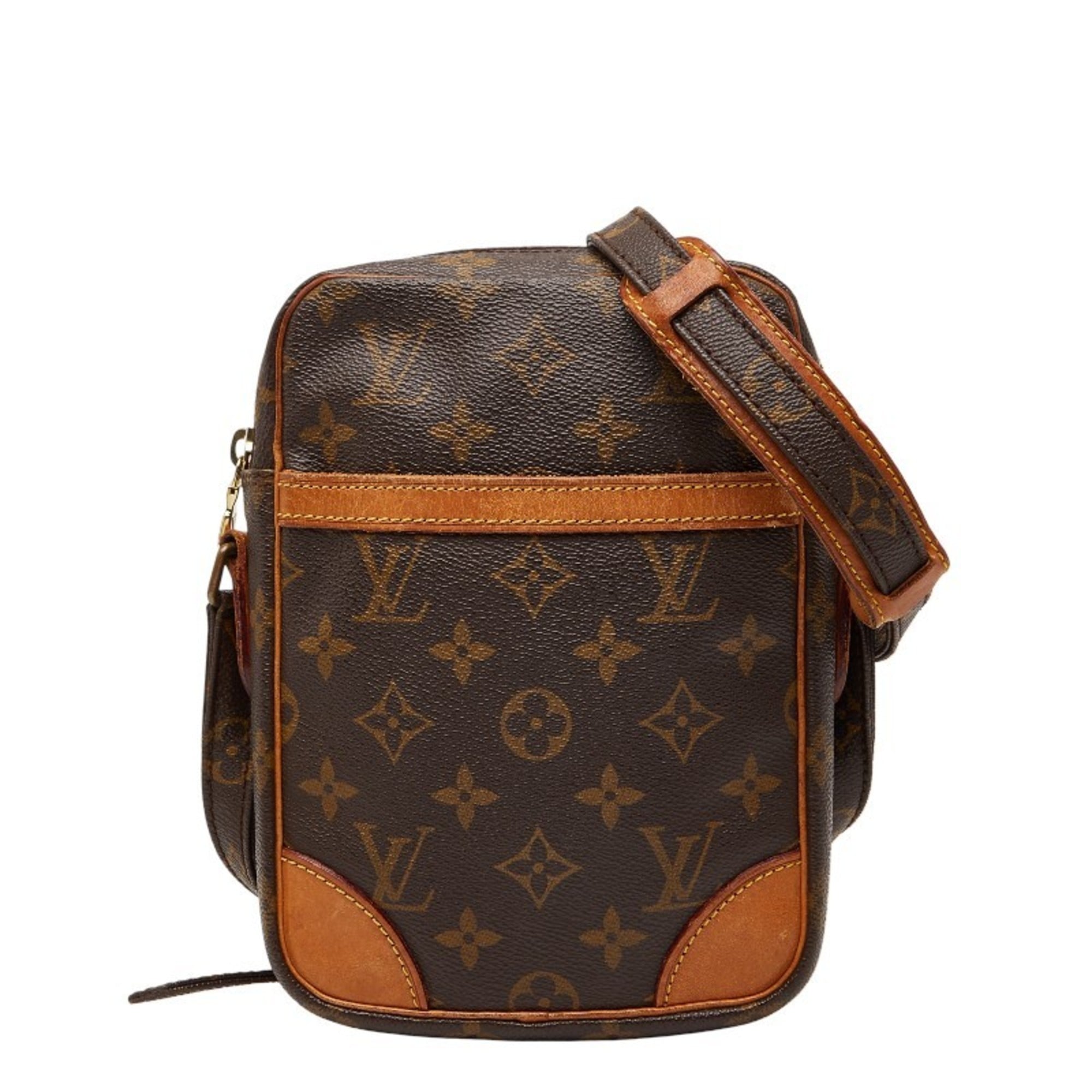 Louis Vuitton Brown Pvc Leather Shoulder Bag
