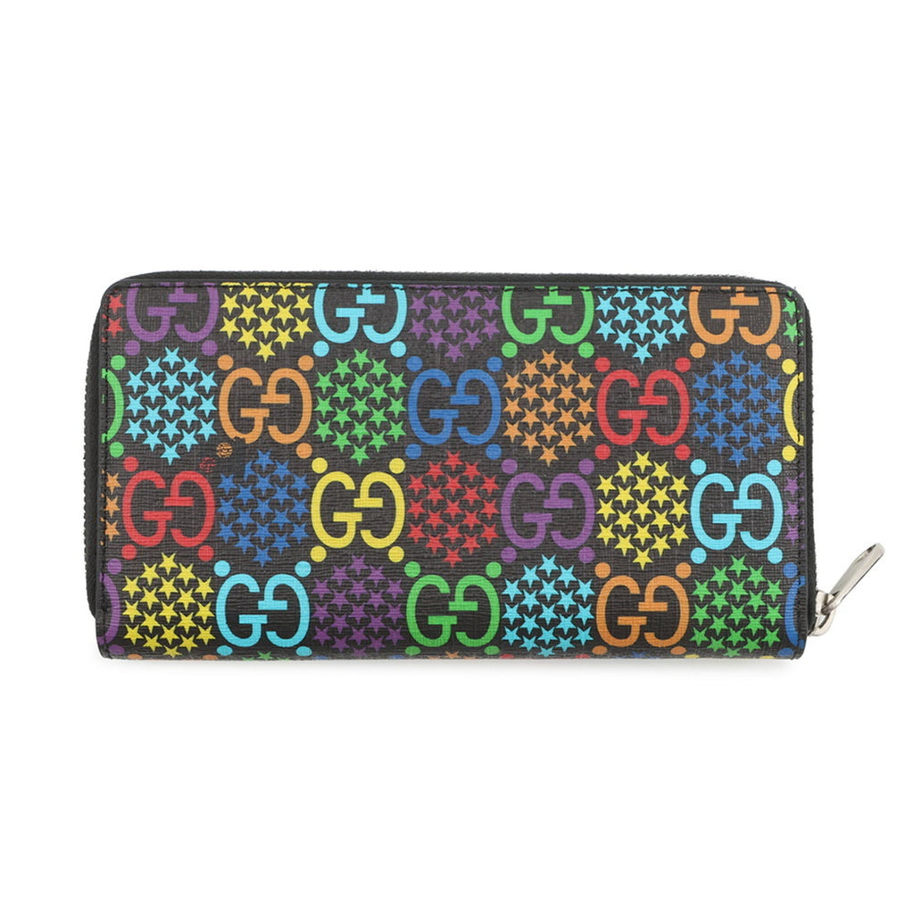 Gucci Black Multi-Color Long Wallet (Bi-Fold) (Pre-Owned)