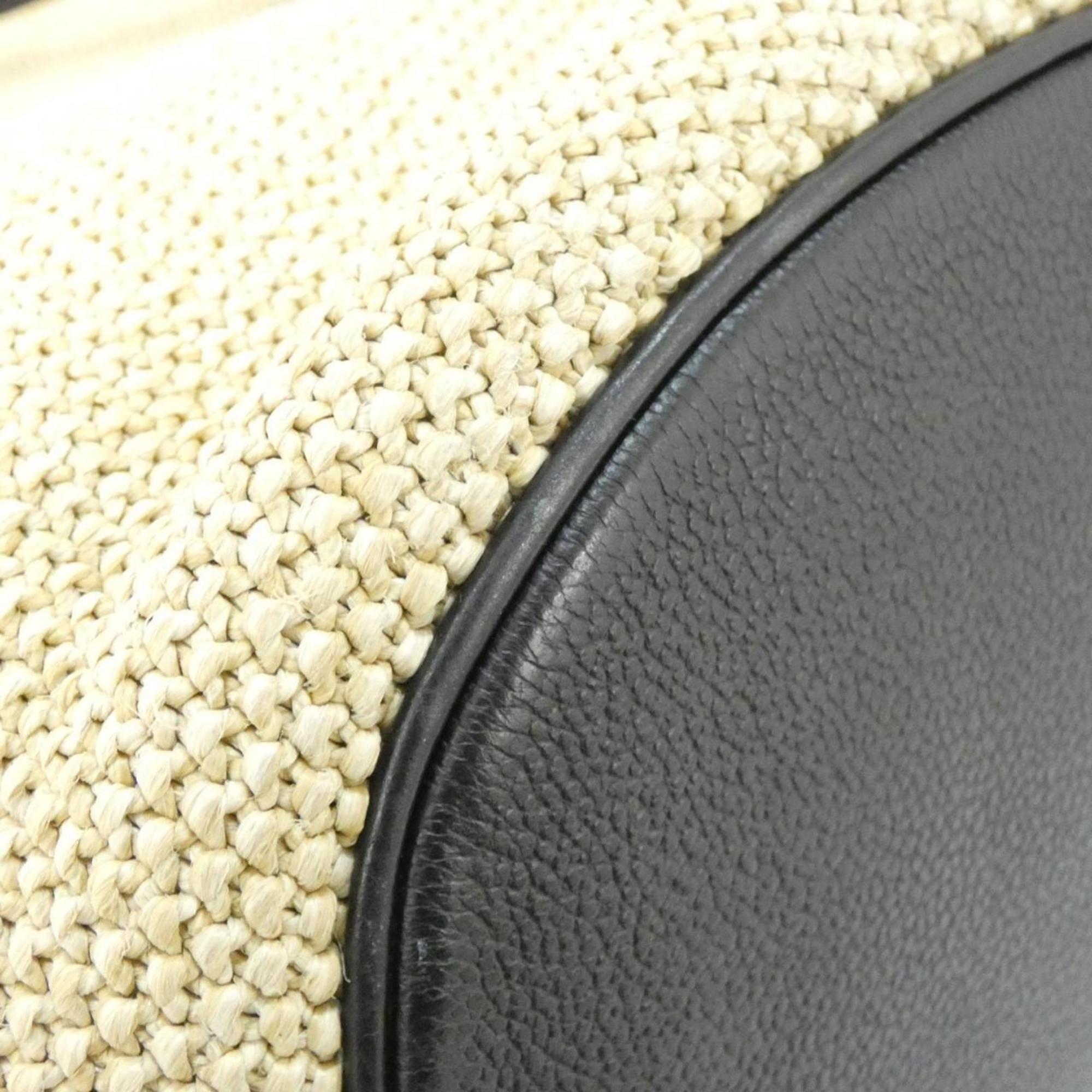 Louis Vuitton Black Raffia Handbag