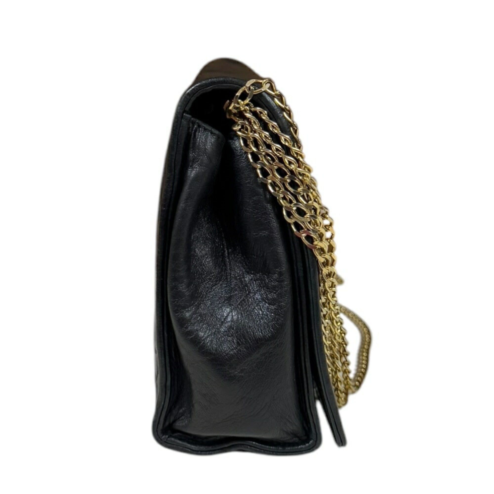 Chanel Black Leather Shoulder Bag