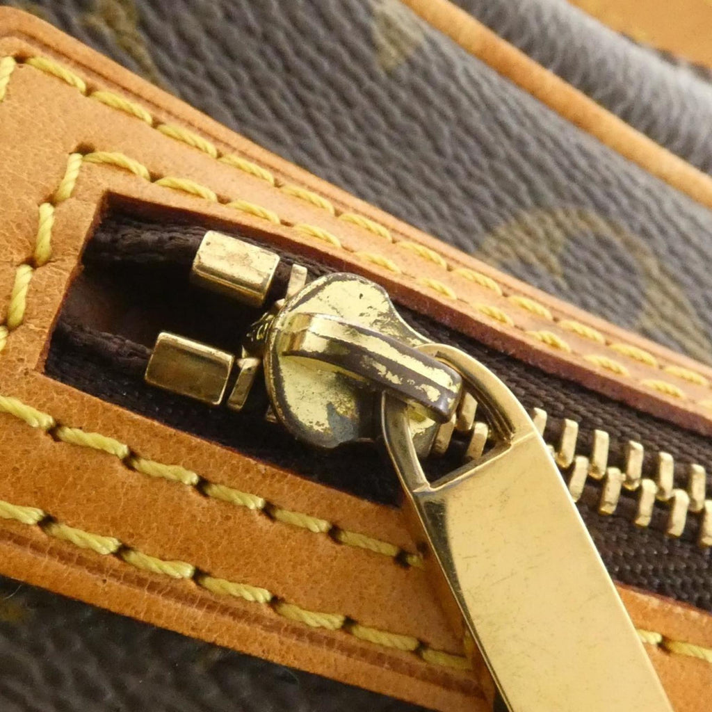Louis Vuitton Marron Coated Canvas Pochette Shoulder Bag