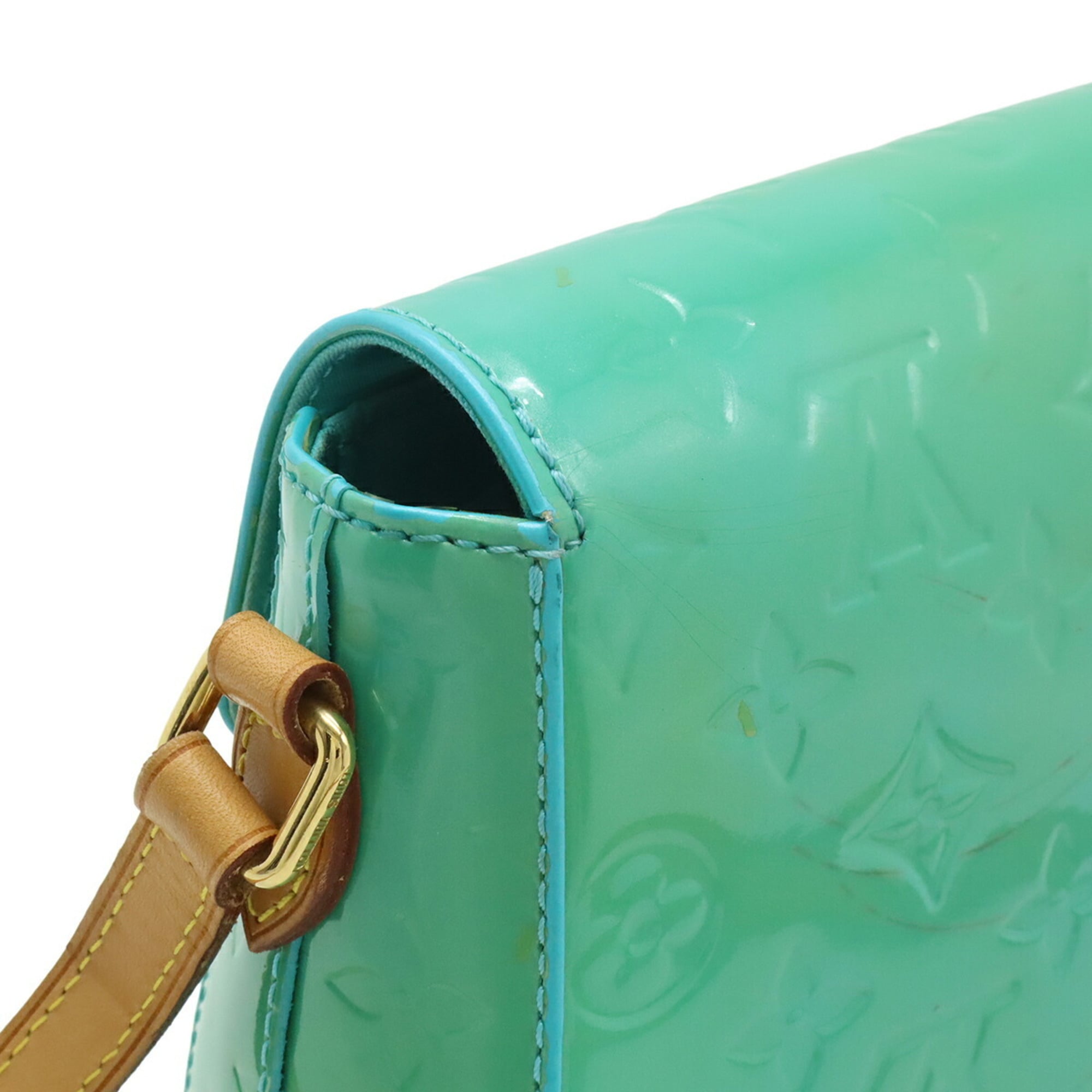 Louis Vuitton Light Blue Leather Pochette Shoulder Bag