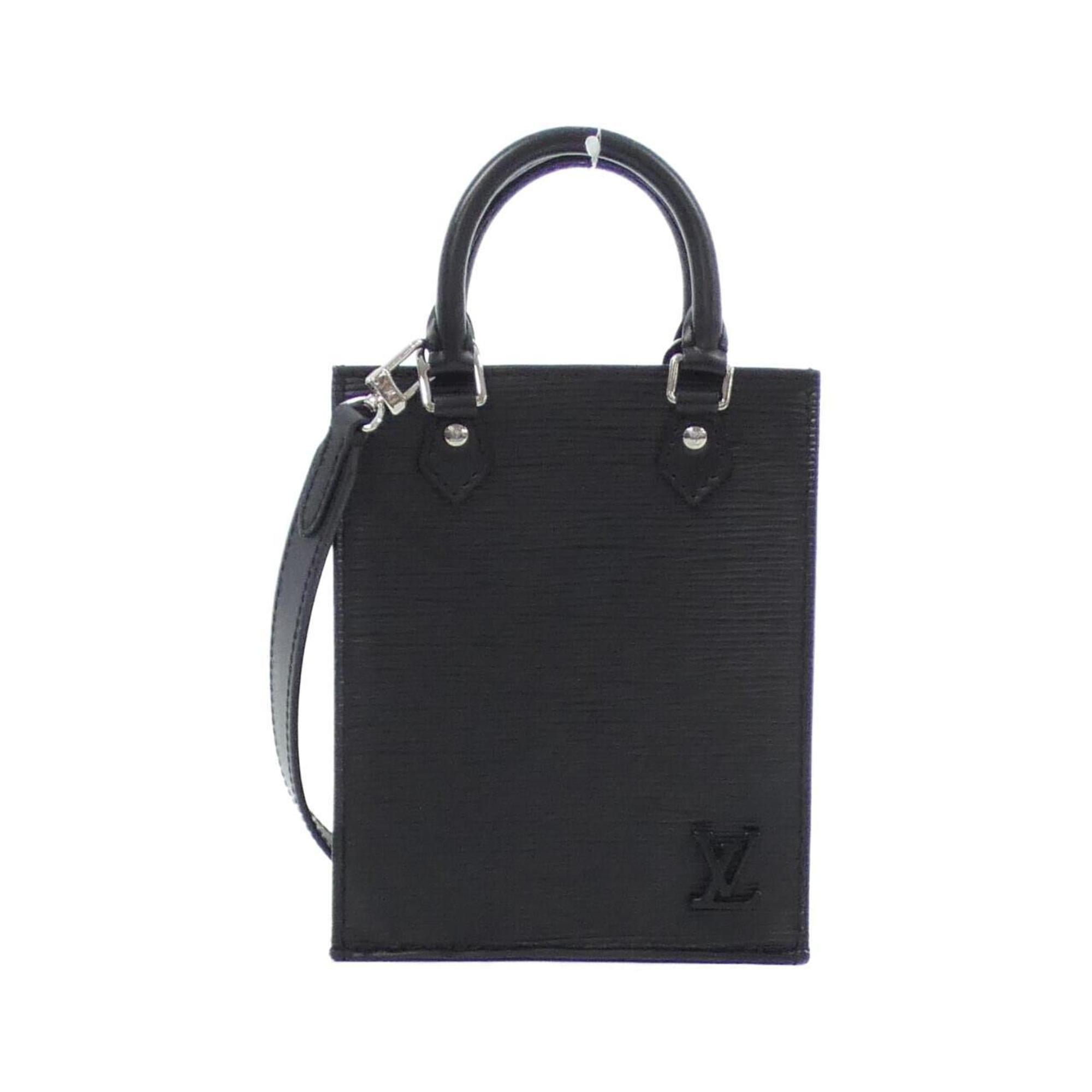 Louis Vuitton Black Leather Handbag