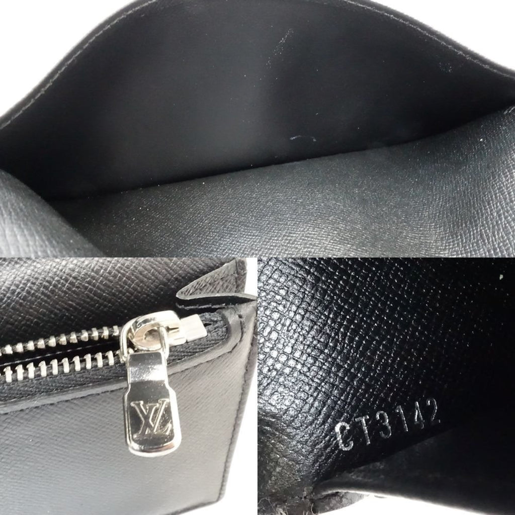 Louis Vuitton Black Canvas Coin Purse/Coin Case