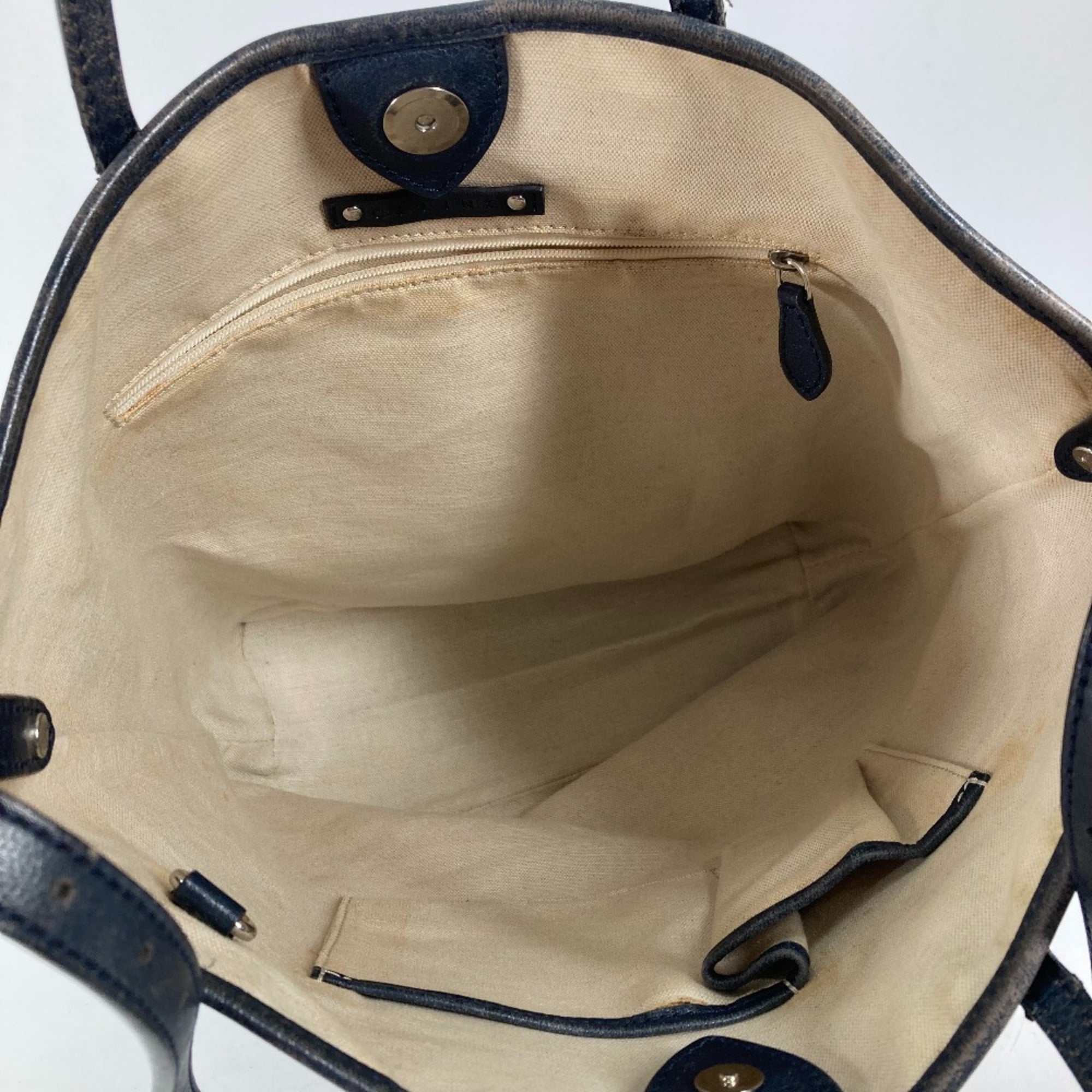 Celine Blue Leather Shoulder Bag