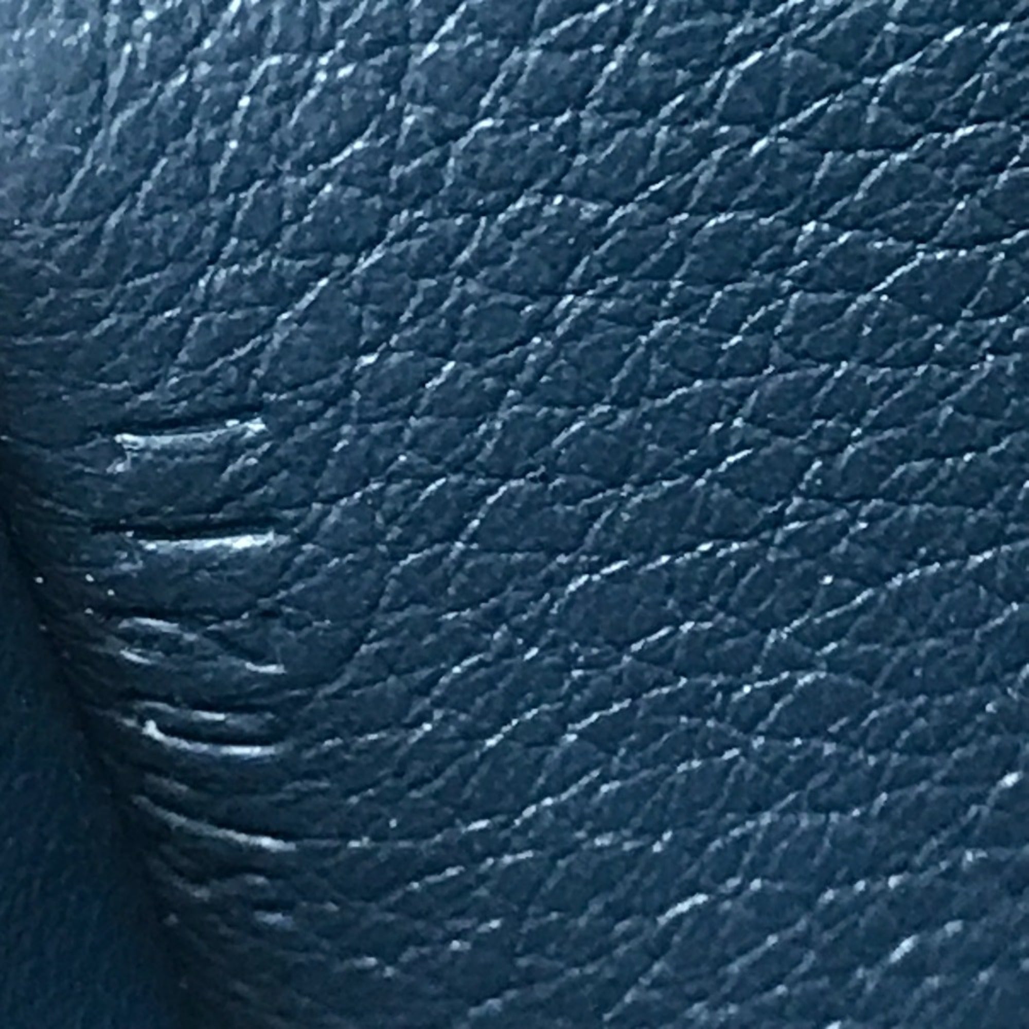 Louis Vuitton Navy Leather Long Wallet