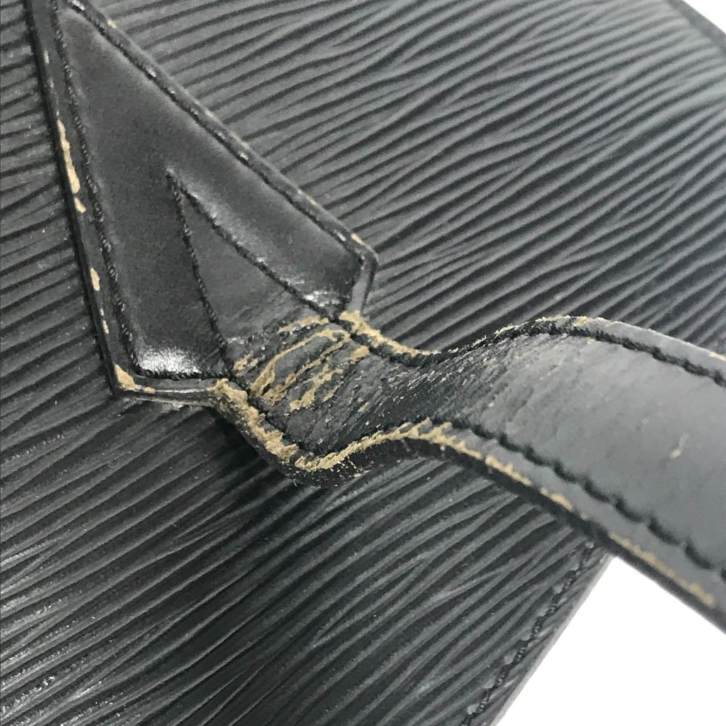 Louis Vuitton Black Noir Epi Leather Shoulder Bag Tote Bag