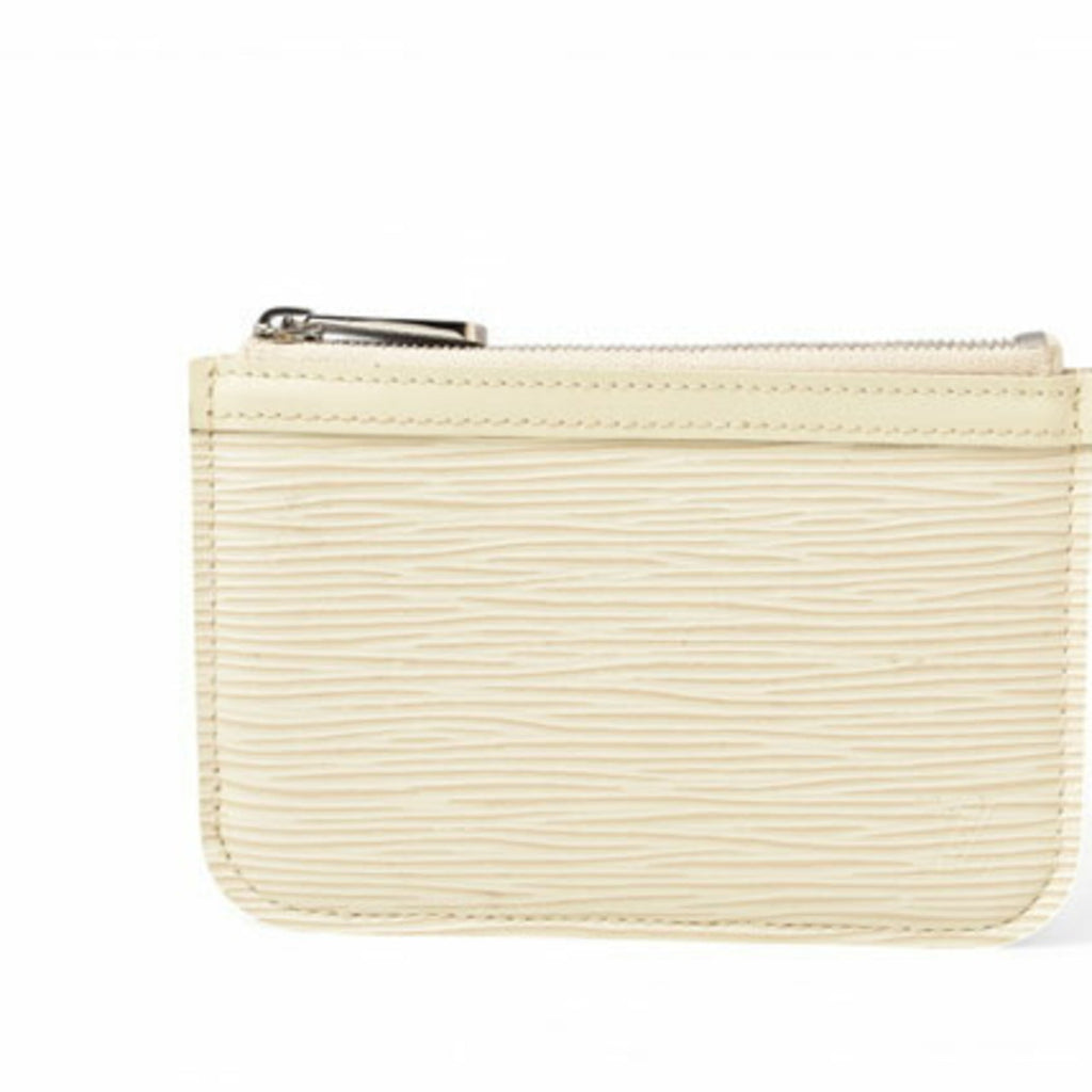 Louis Vuitton Lv Off White Off-White Leather Coin Purse/Coin Case