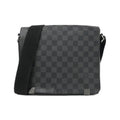 Louis Vuitton Dark Gray Graphite Coated Canvas Shoulder Bag