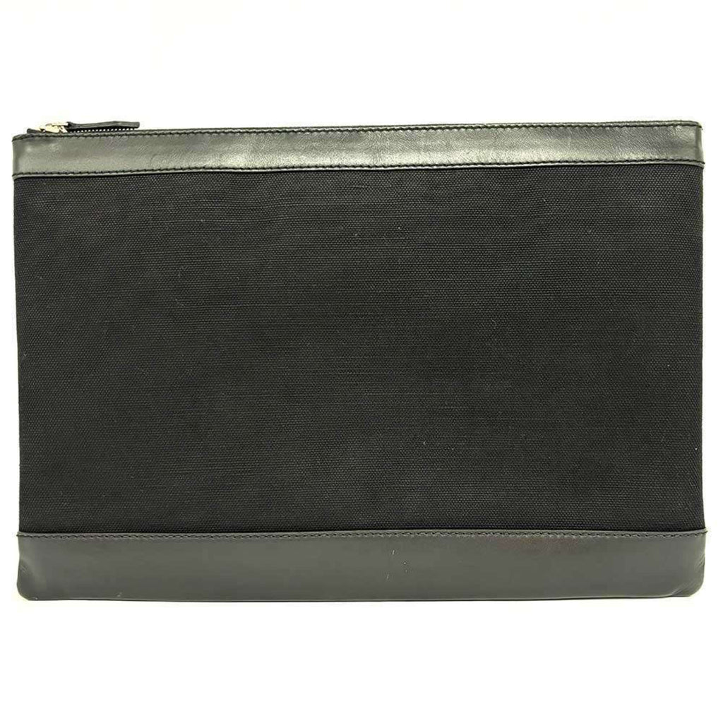 Balenciaga Black Canvas Clutch