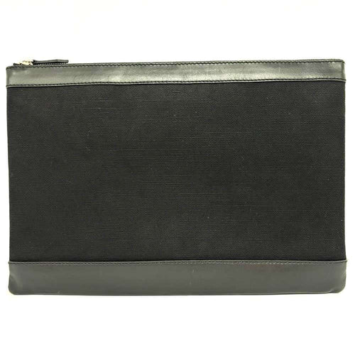 Balenciaga Black Canvas Clutch