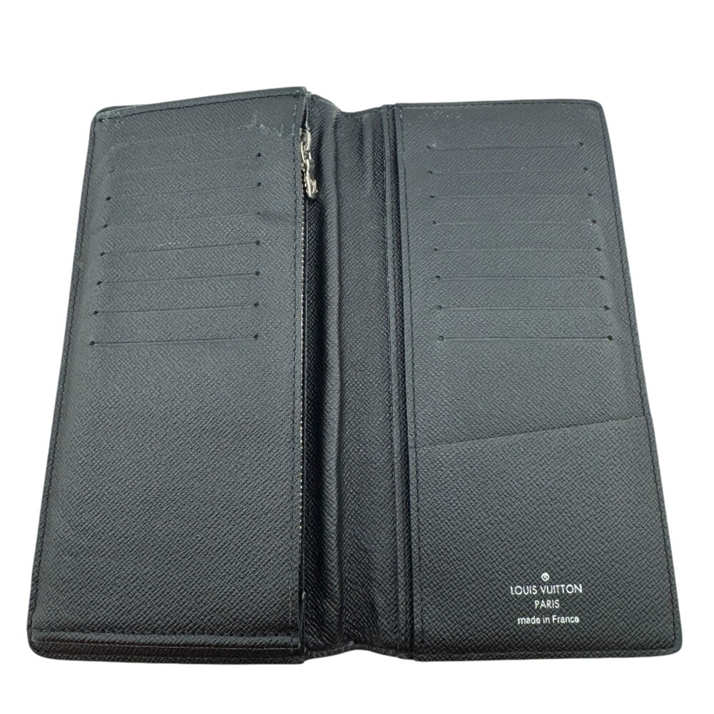 Louis Vuitton Damier Graphite Black Gray Leather Long Wallet