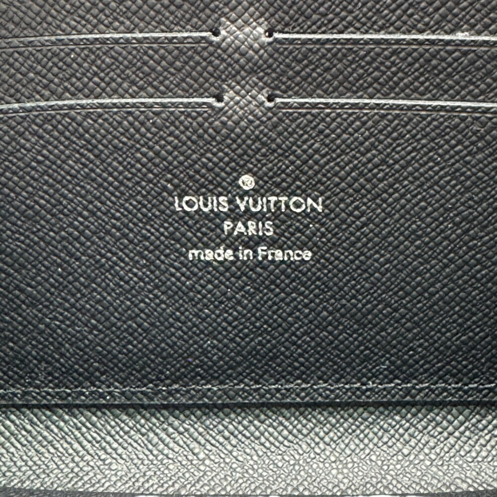 Louis Vuitton Black Leather Long Wallet