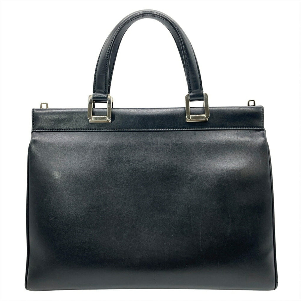Gucci Horsebit Black Leather Handbag (Pre-Owned)