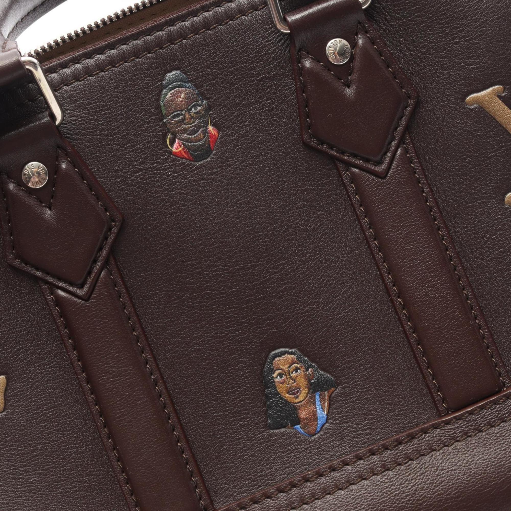 Louis Vuitton Brown Multi-Color Leather Handbag