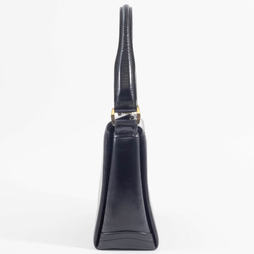 Gucci Black Leather Handbag Shoulder Bag (Pre-Owned)