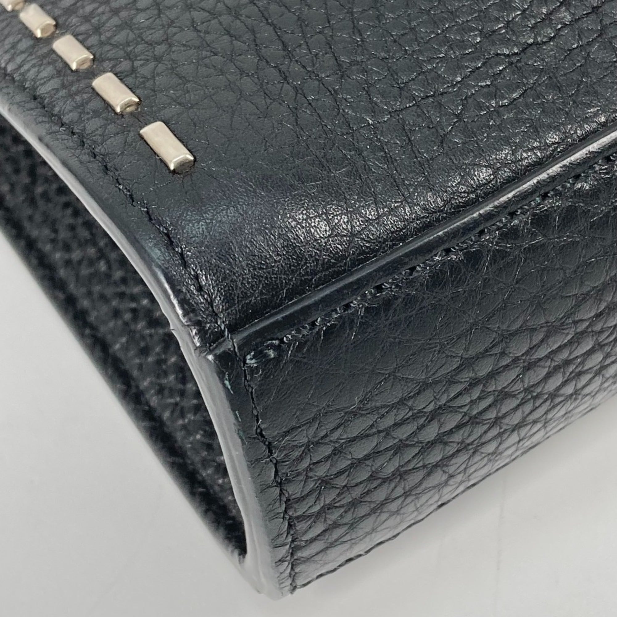 Fendi Black Leather Handbag