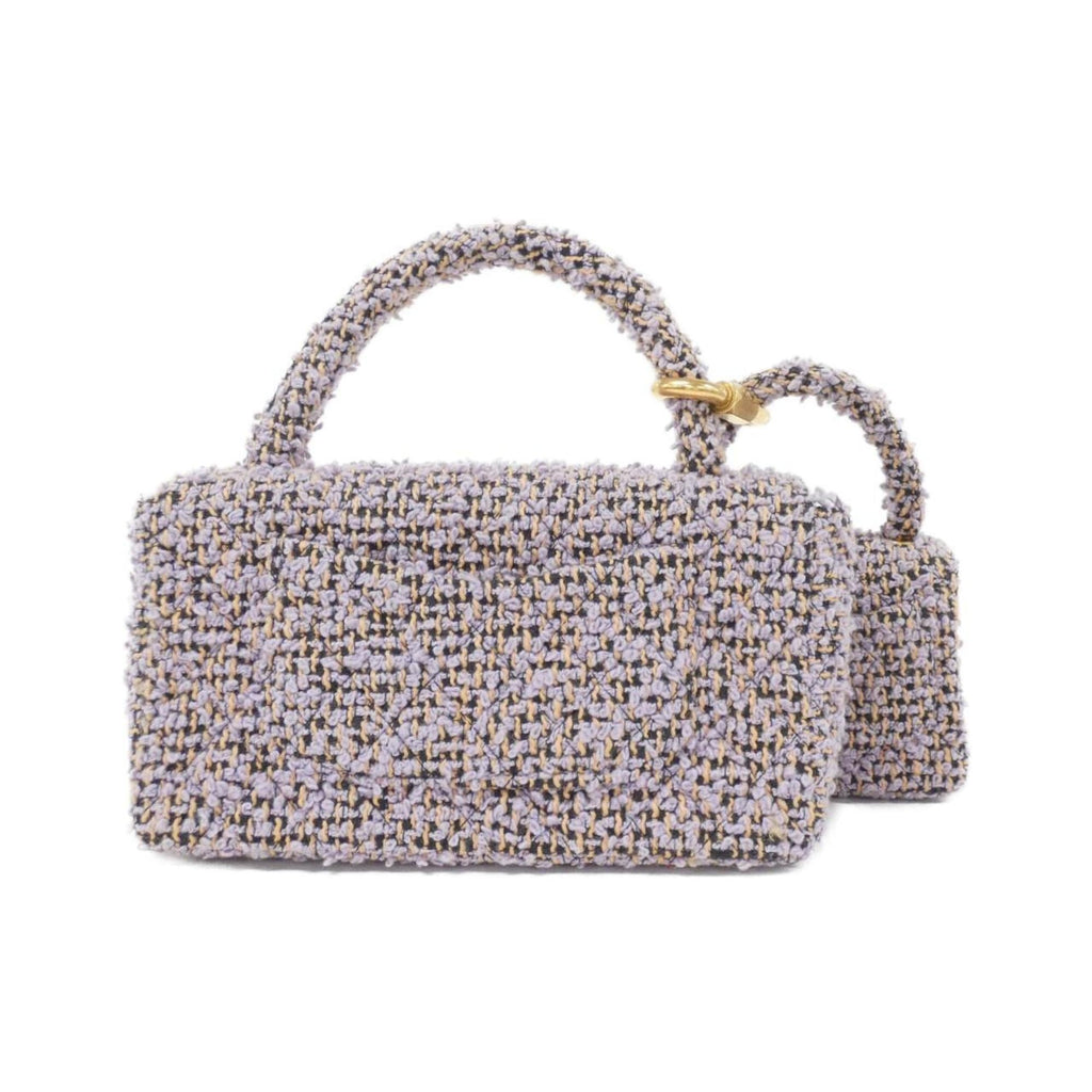 Chanel Light Purple Tweed Handbag
