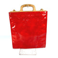 Louis Vuitton Red Color Monogram Vernis Handbag Tote Bag