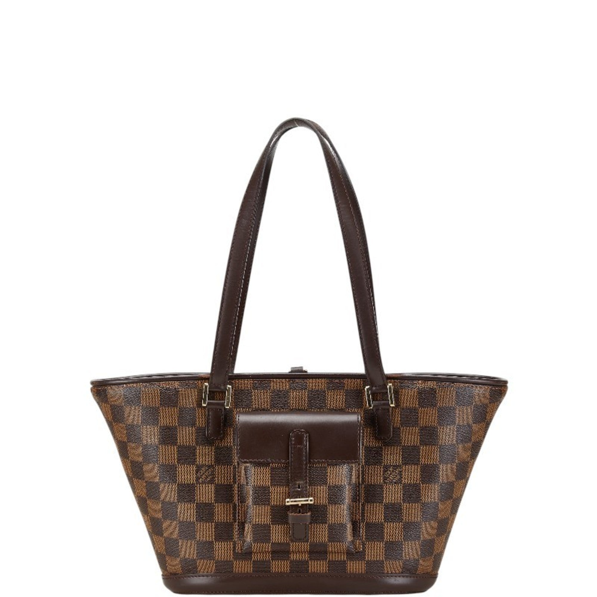 Louis Vuitton Damier Brown Pvc Leather Shoulder Bag Tote Bag