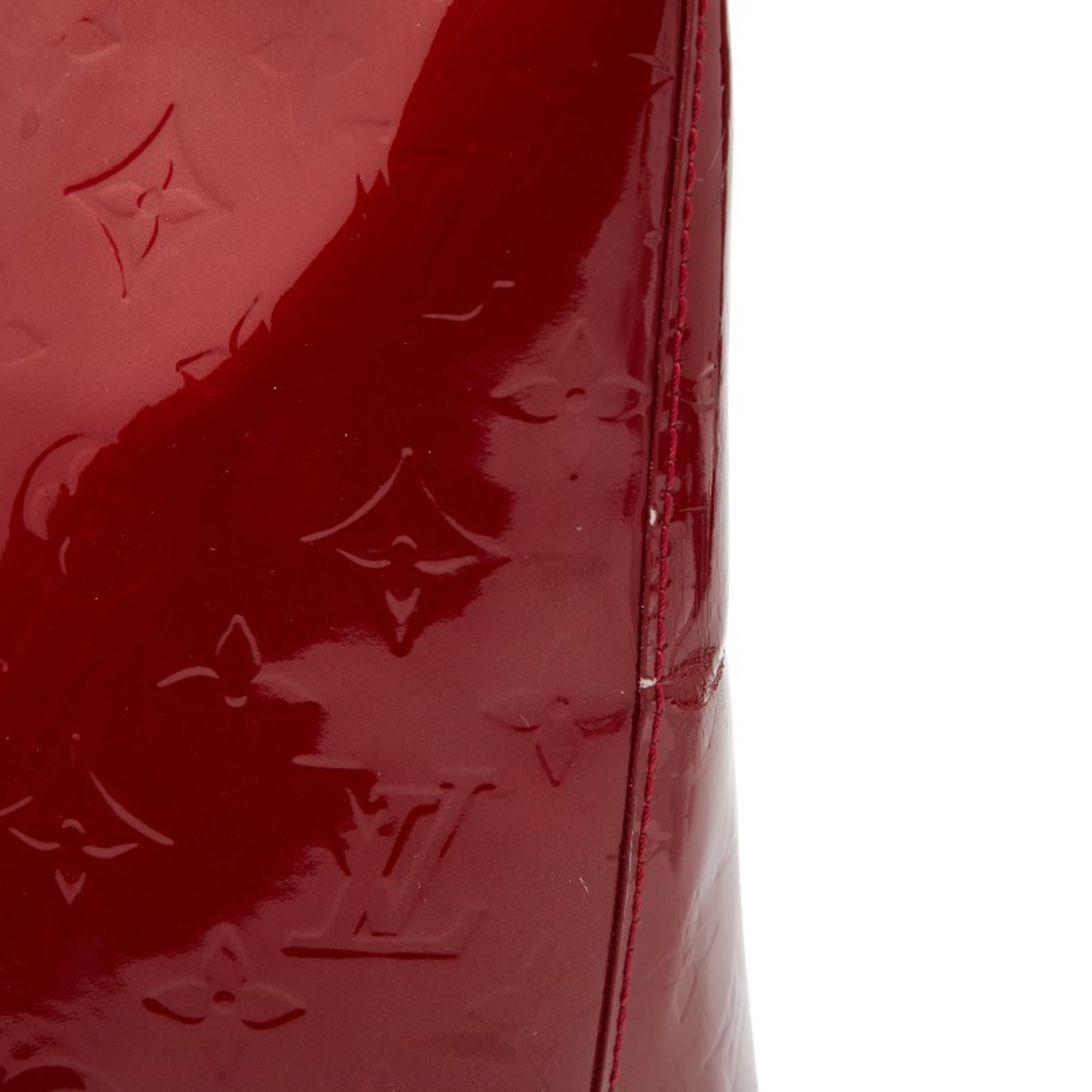 Louis Vuitton Pomme D'amour Red Color Patent Leather Handbag Tote Bag