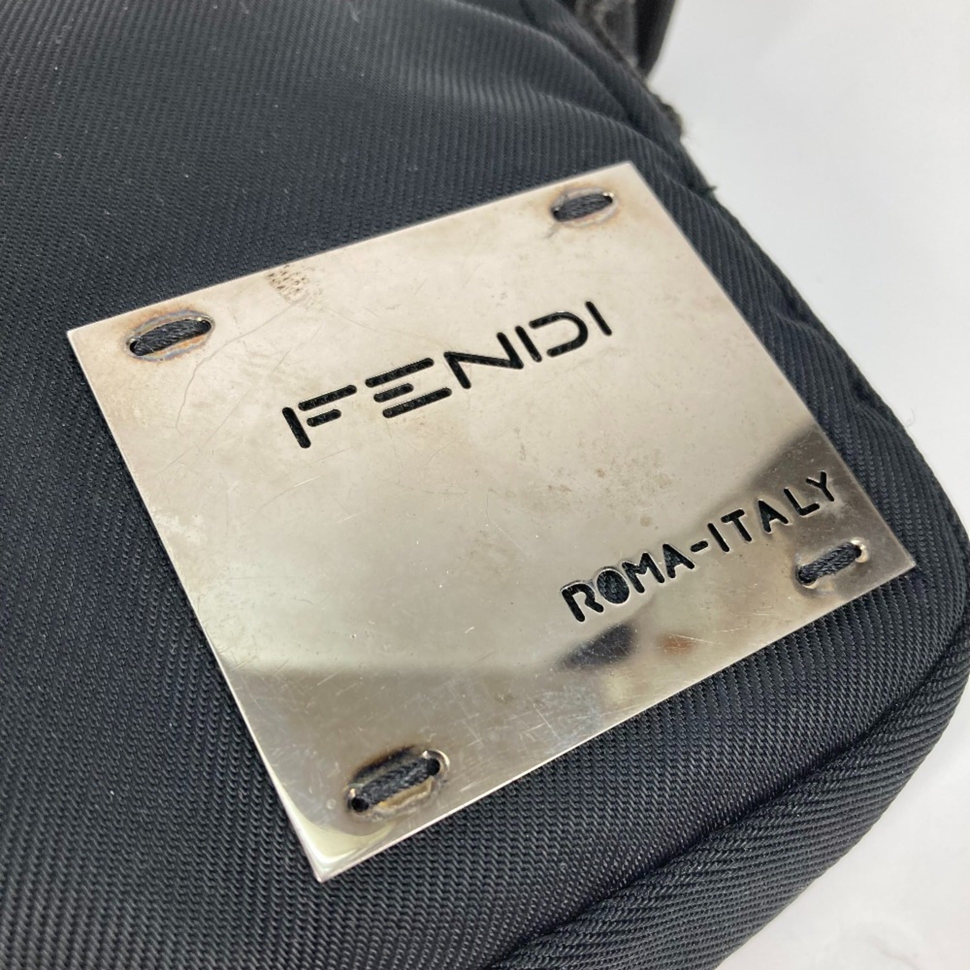 Fendi Black Cloth Shoulder Bag