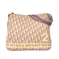 Christian Dior Trotter Pink White Pvc Leather Shoulder Bag (Pre-Owned)