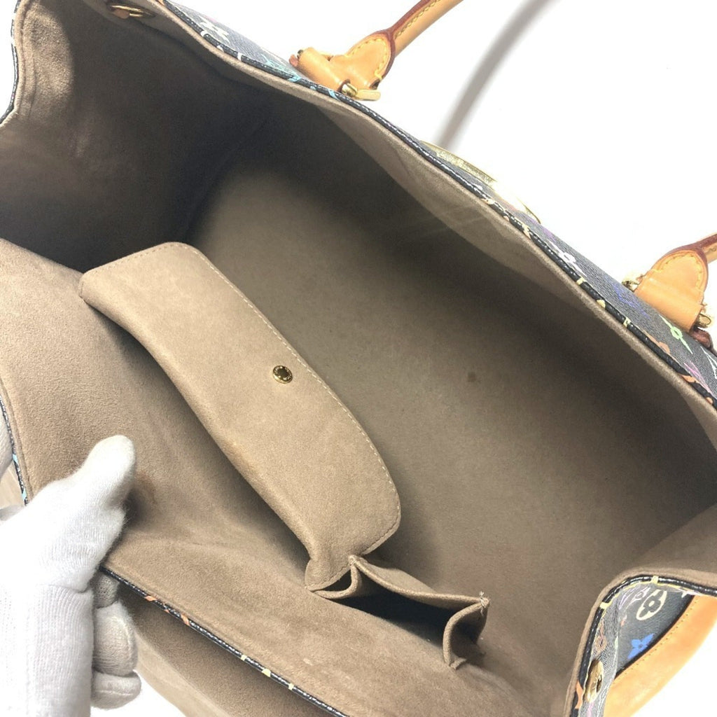 Louis Vuitton Black Multi-Color Noir Monogram Multicolore Canvas Handbag Shoulder Bag Tote Bag