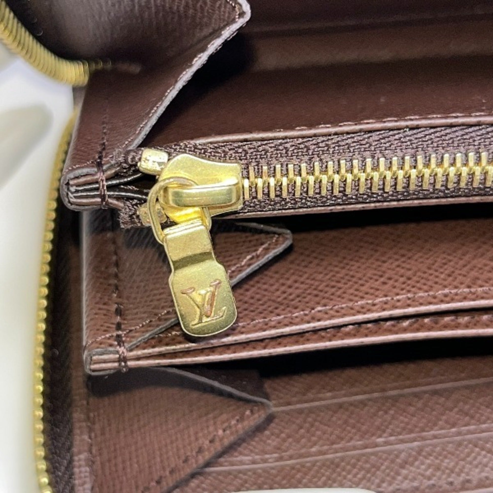 Louis Vuitton Brown Damier Canvas Long Wallet