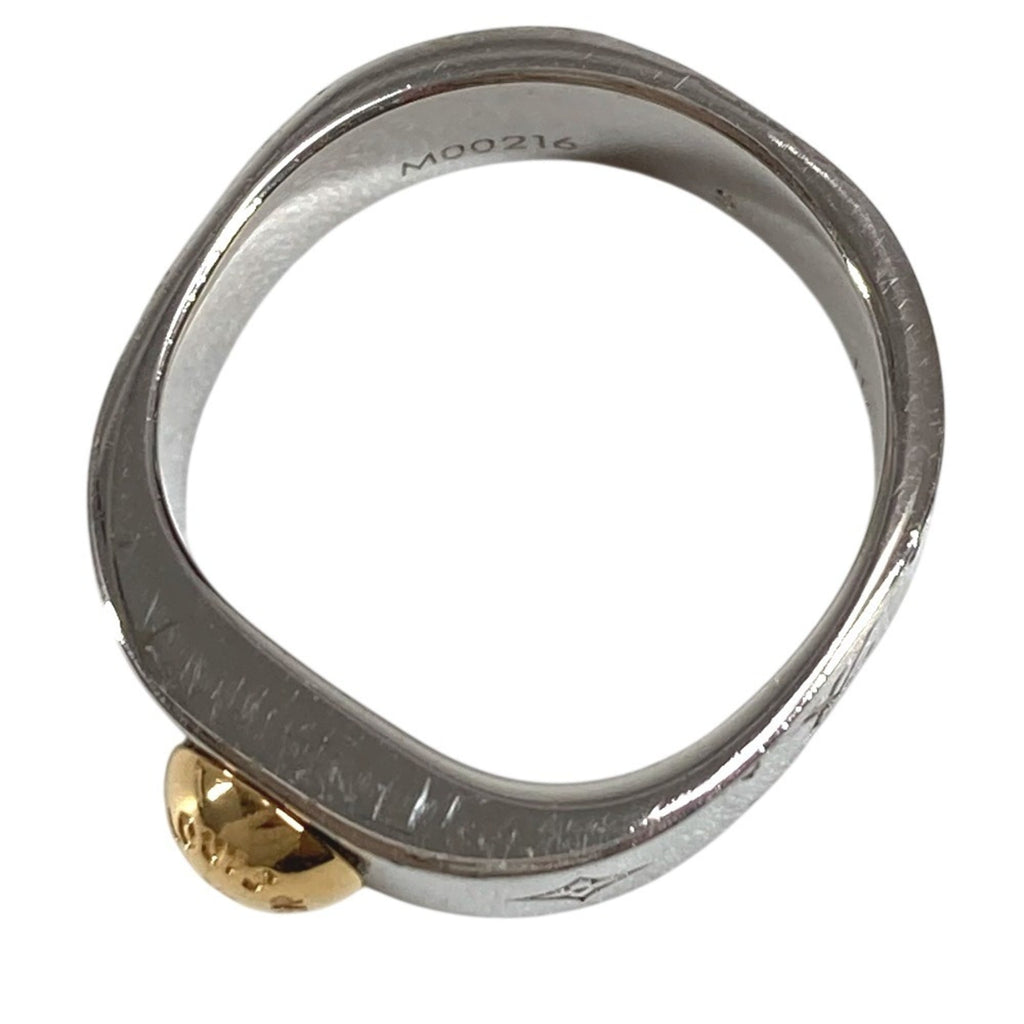 Louis Vuitton Gold Silver Metal Band Ring