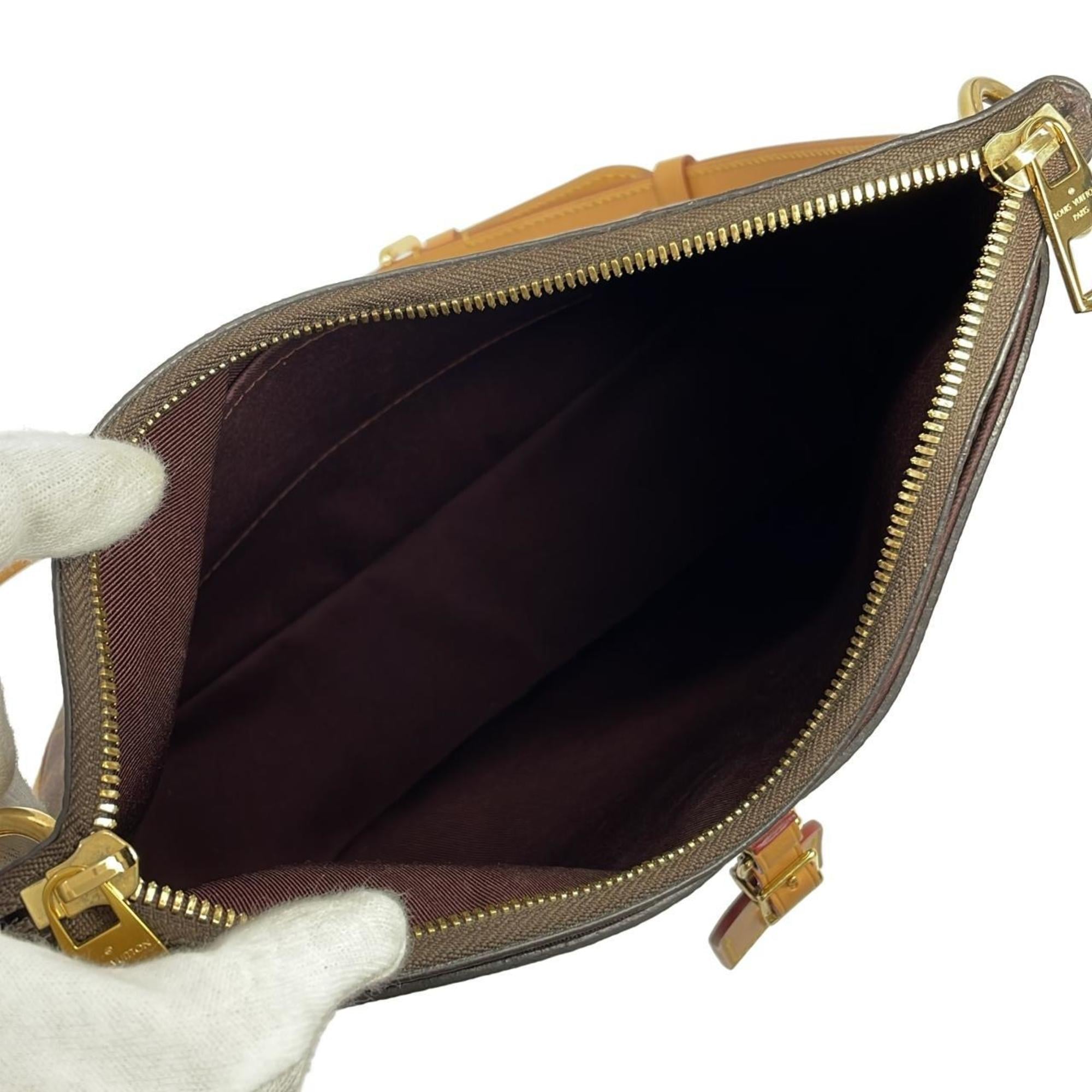 Louis Vuitton Marron Coated Canvas Shoulder Bag