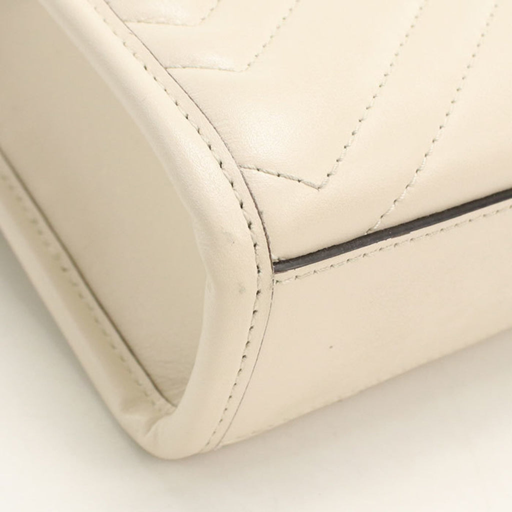 Gucci White Leather Handbag (Pre-Owned)