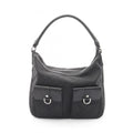 Gucci Black Nylon Leather Handbag Shoulder Bag (Pre-Owned)