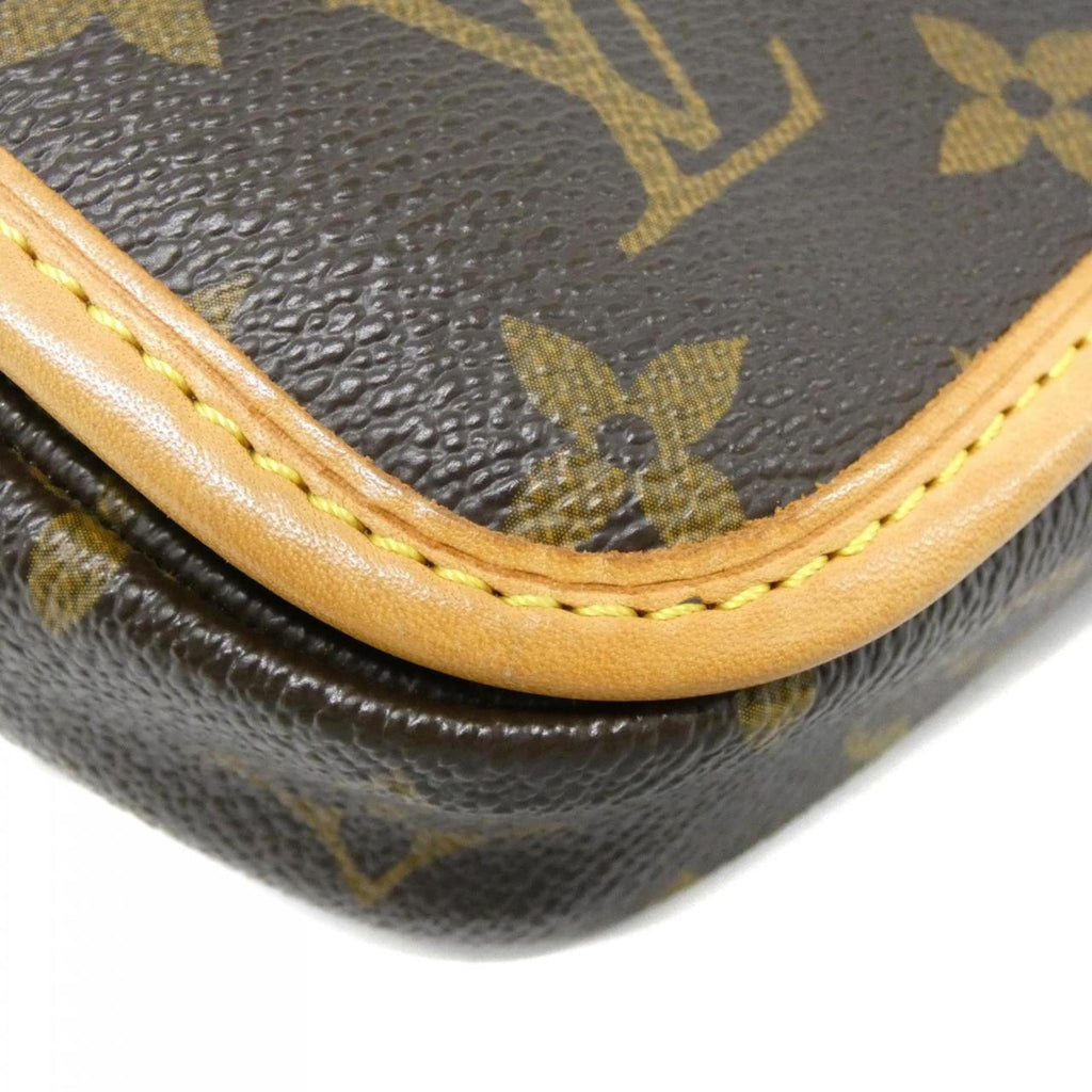 Louis Vuitton Brown Coated Canvas Shoulder Bag