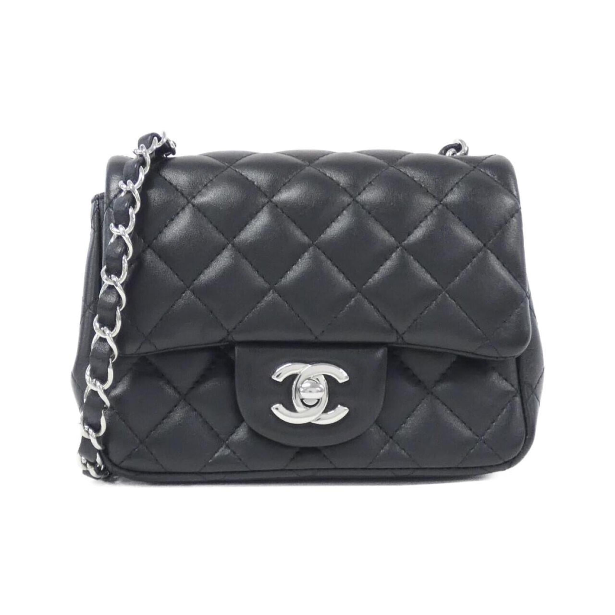 Chanel Black Leather Shoulder Bag