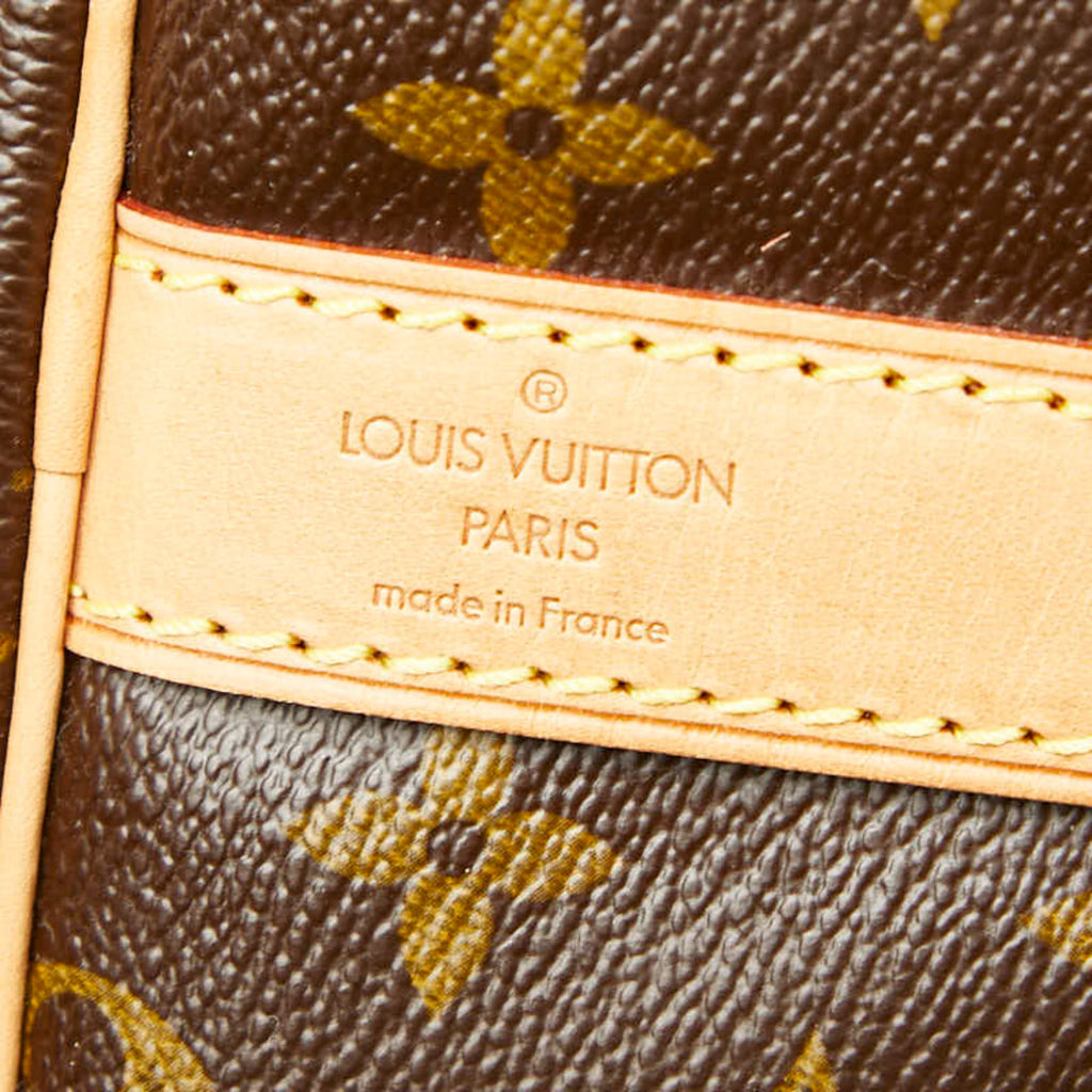 Louis Vuitton Brown Pvc Leather Boston Bag Shoulder Bag