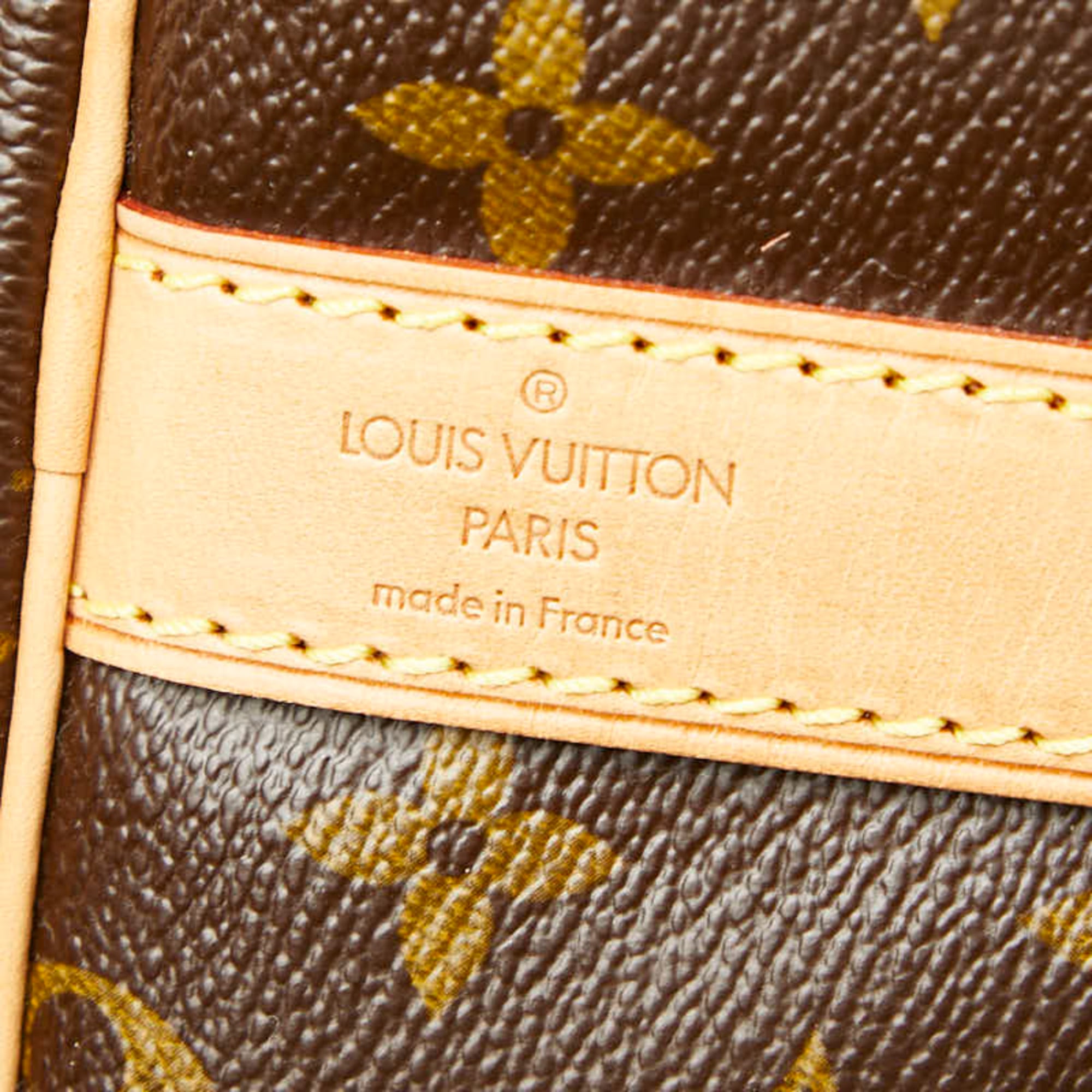 Louis Vuitton Brown Pvc Leather Boston Bag Shoulder Bag
