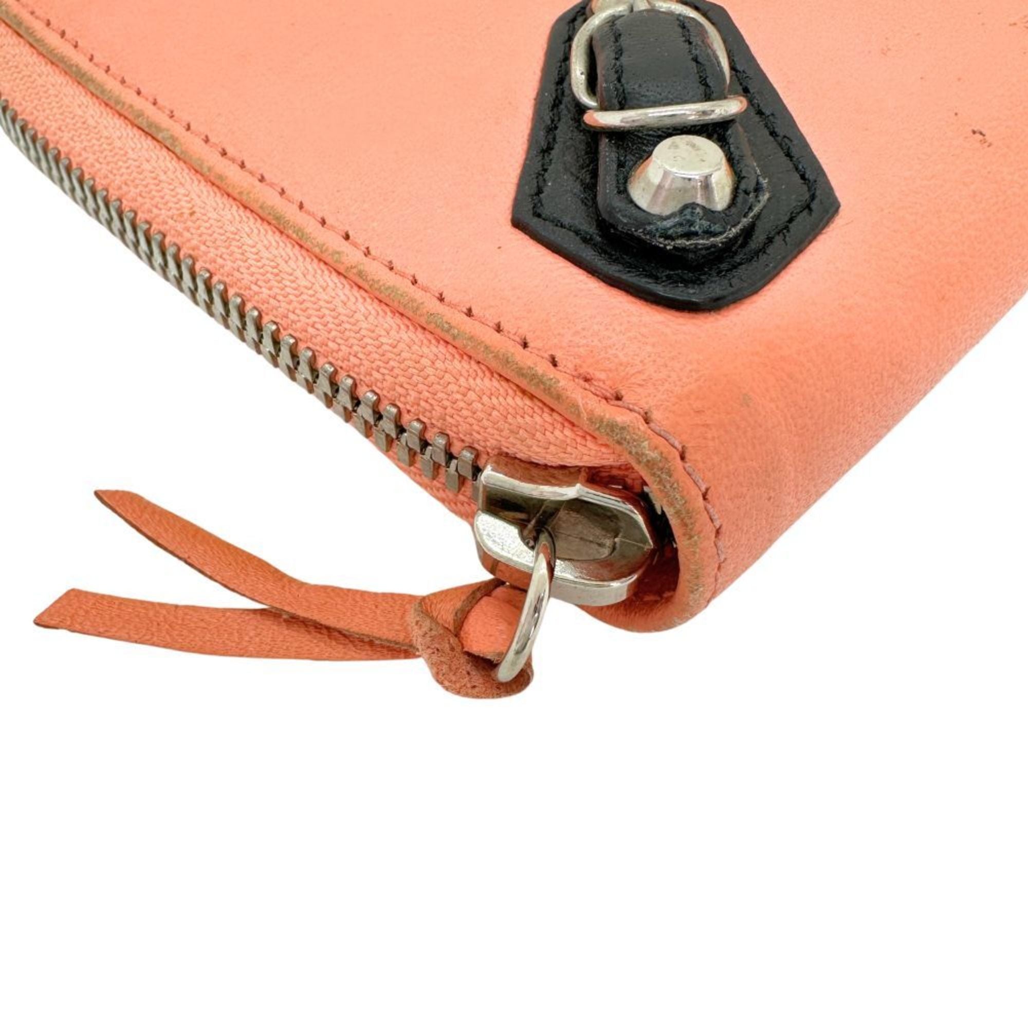 Balenciaga Pink Leather Coin Purse/Coin Case
