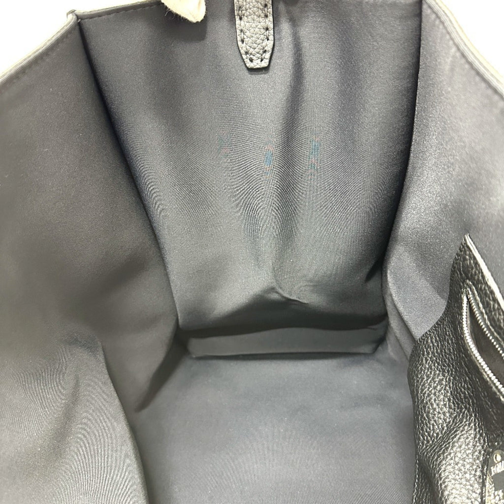Fendi Selleria Black Leather Tote Bag