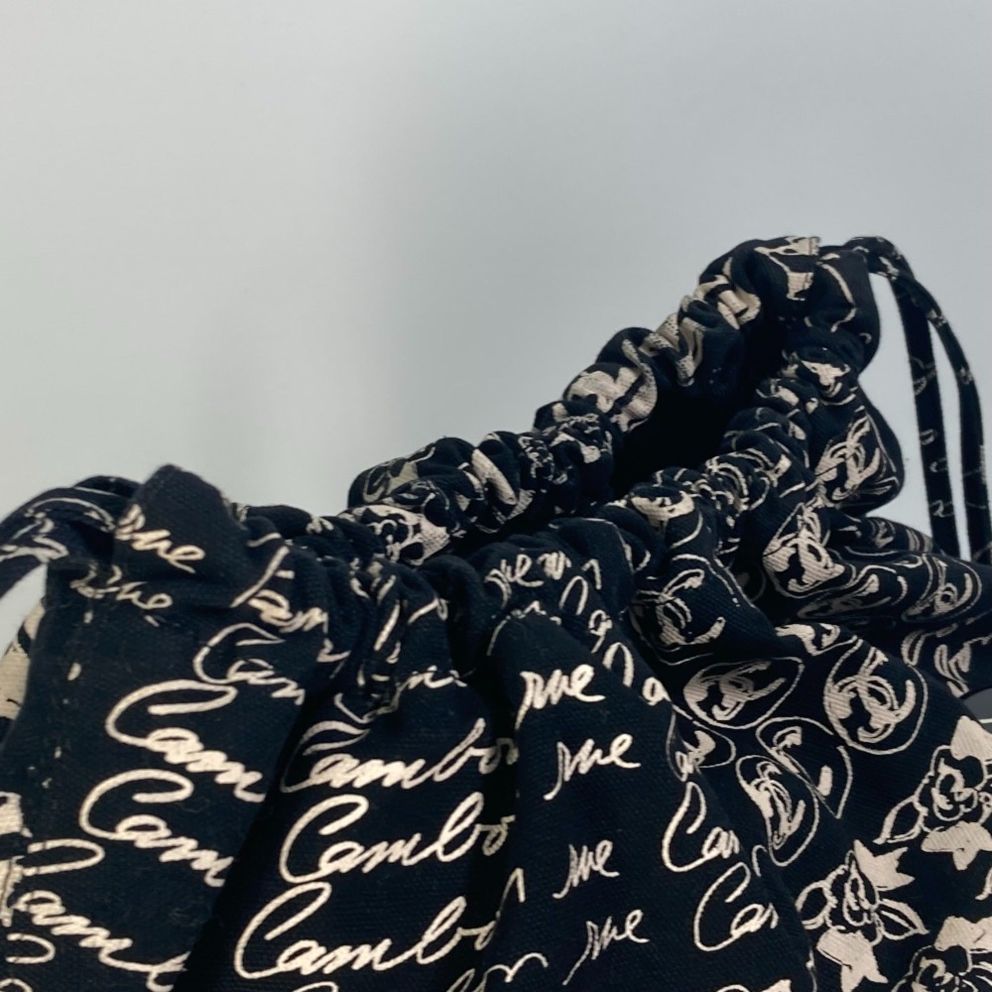 Chanel Black Cloth Tote Bag