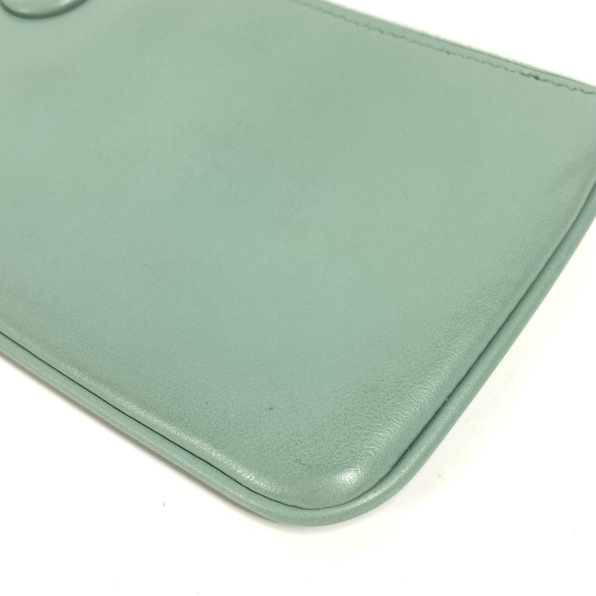 Fendi Green Leather Pouch