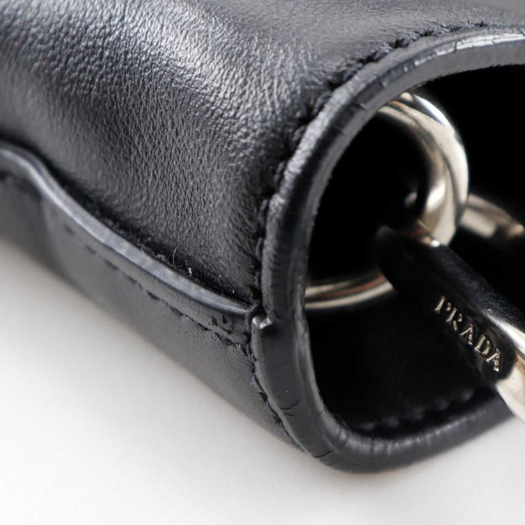 Prada Black Leather Tote Bag