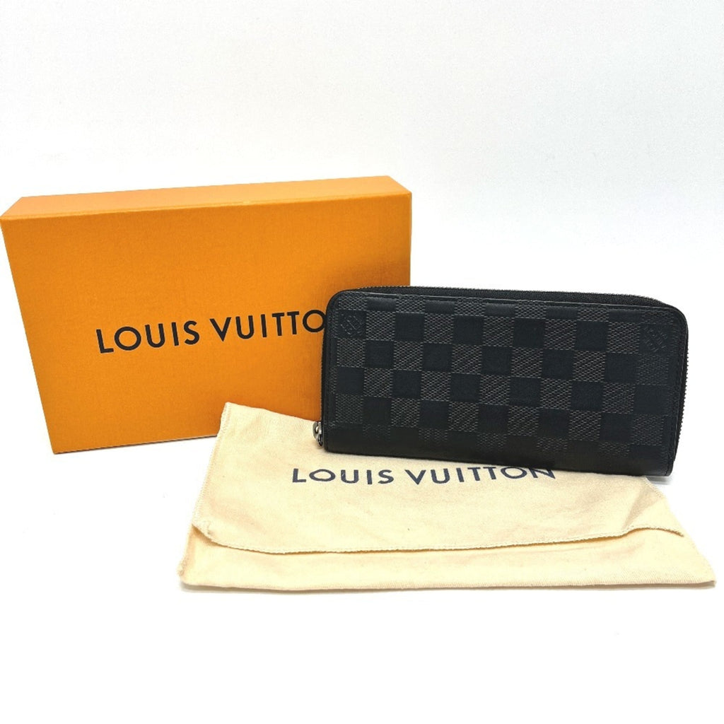 Louis Vuitton Black Damier Infini Long Wallet